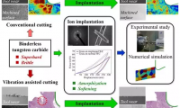 碳化钨离子注入与超声振动辅助金刚石切削的研究