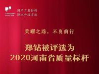 “标杆是如何炼成的？”谈郑钻荣获2020年河南省质量标杆